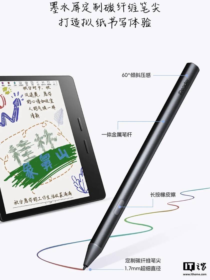 7英寸彩墨屏配手写笔阅读新体验即将开启！PP电子aPP掌阅Ocean 4C来袭：(图1)
